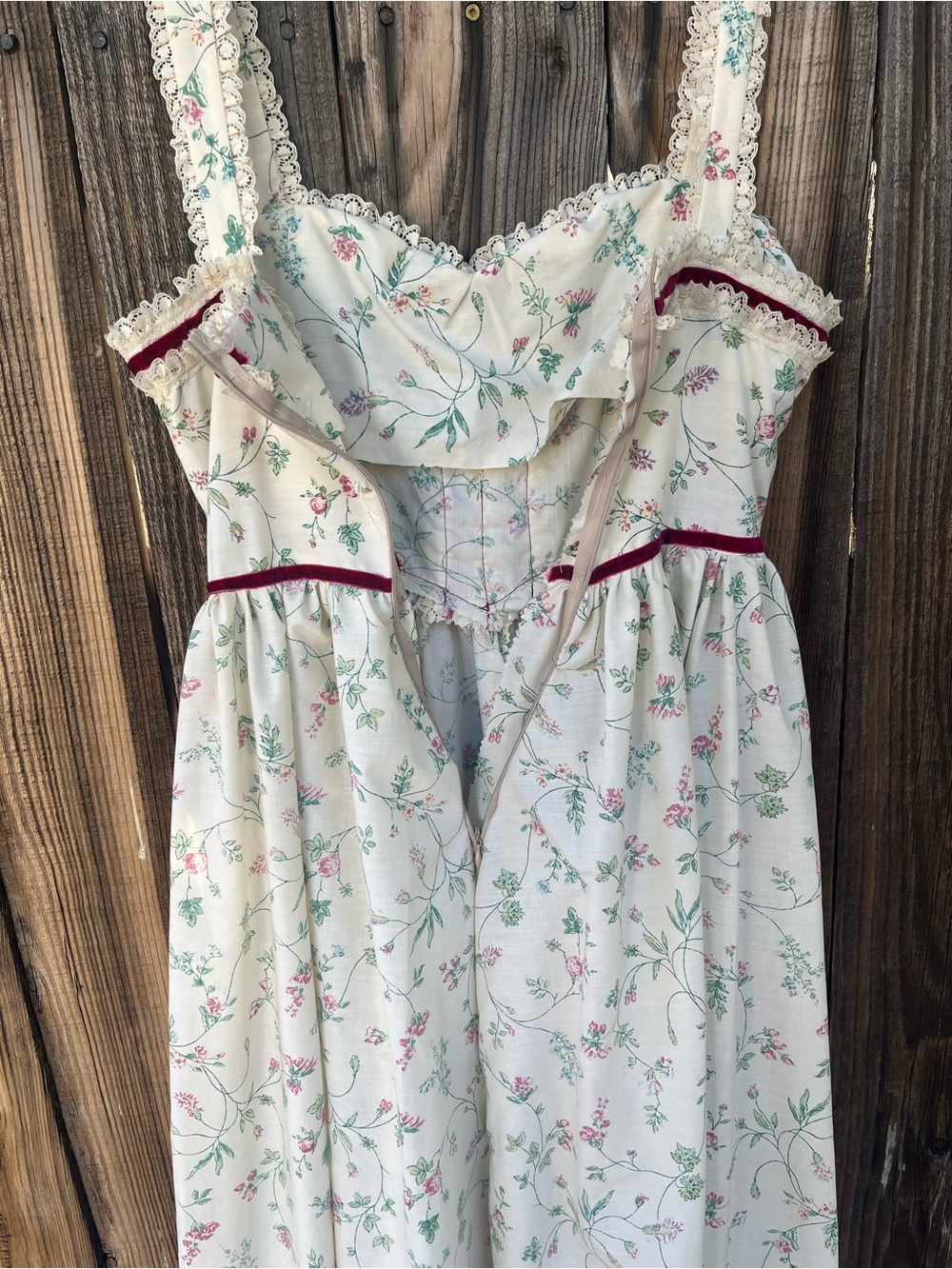 Cottagecore Gunne Style 70s Boho Dress - Picture 6 of 15